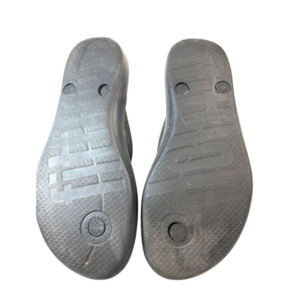 FltFlop Womens Flip flops Black Size 10 - Picture 7 of 8